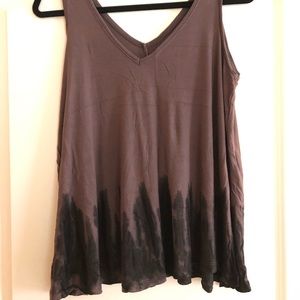 Free People Tie Dye V-Neck Tank Top